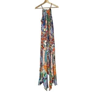 Tolani Collection Bay Barcelona High Neck Colorful Maxi Dress S